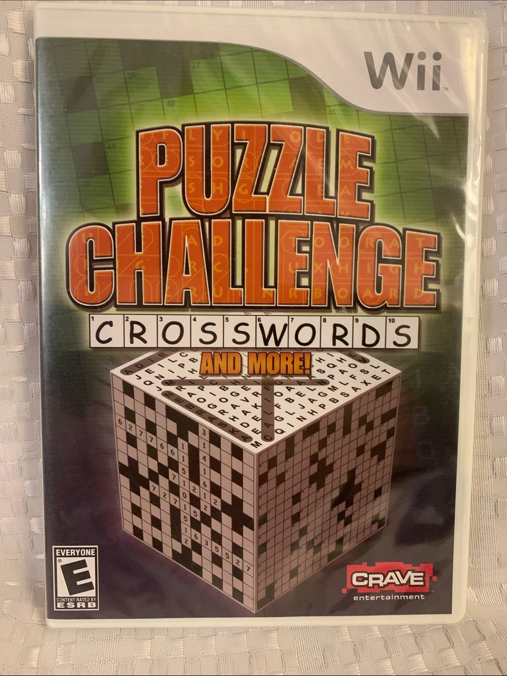 Wii video game, Puzzle Challenge Crosswords, new factory sealed.